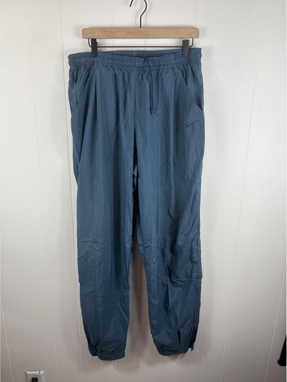 Nike Vintage Windbreaker Y2K Track Pants Teal Size XL Sports Gym Swoosh Mesh